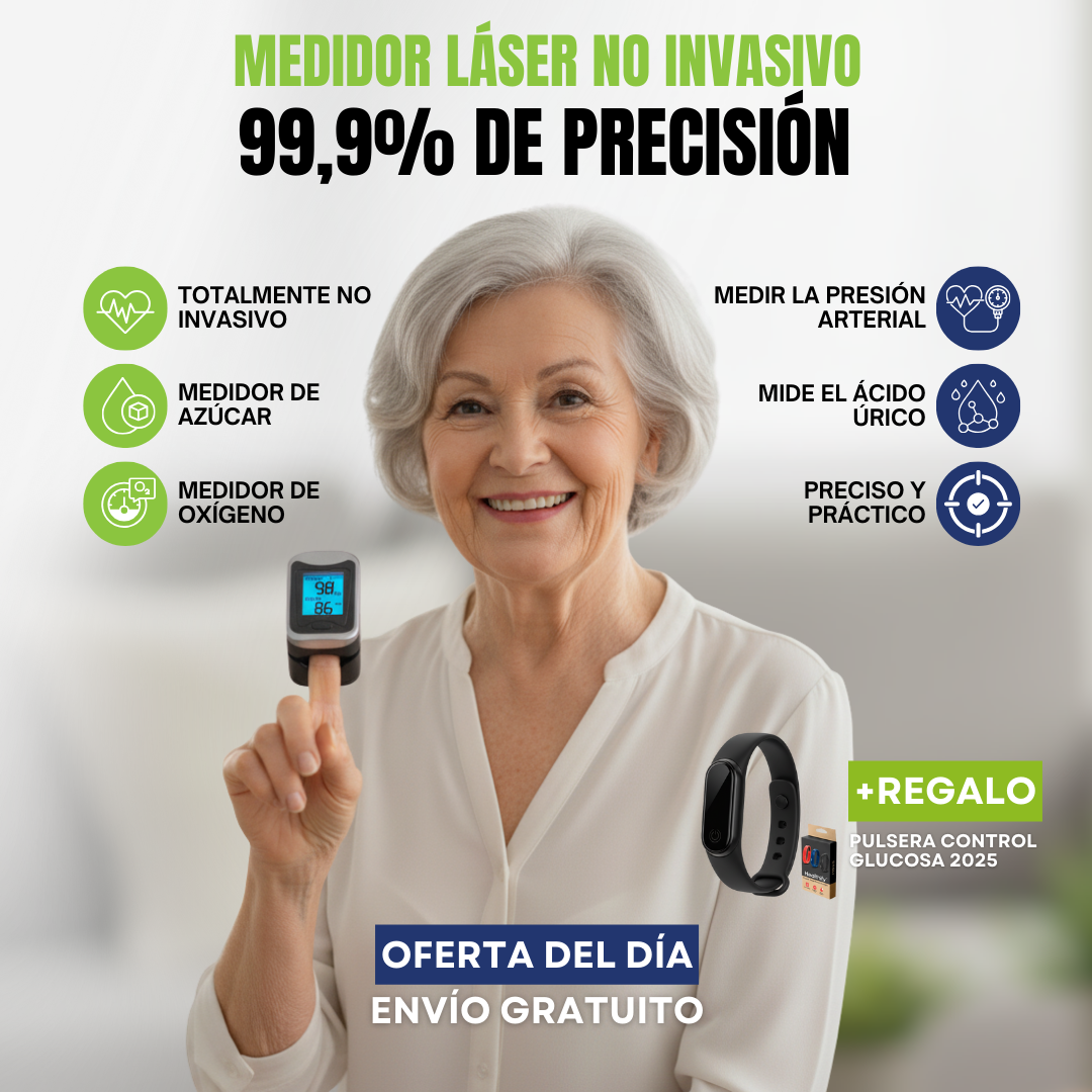 🎄 GlucoCare™ Especial de Navidad – Control 3 en 1 de glucosa, colesterol y presión