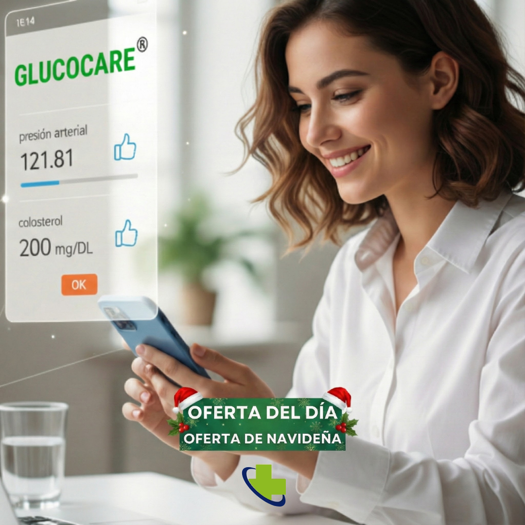 🎄 GlucoCare™ Especial de Navidad – Control 3 en 1 de glucosa, colesterol y presión