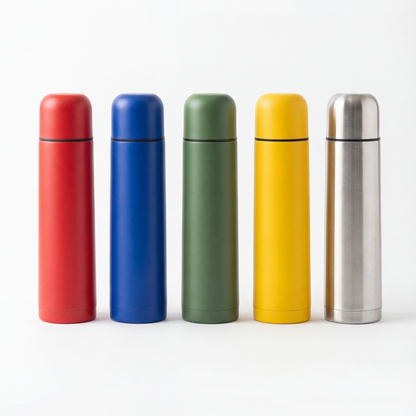 Premium 5-Piece Insulated Flask Set – Contemporary Color Edition 